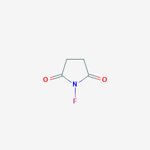molecular formula C4H4FNO2 B12577557 1-Fluoropyrrolidine-2,5-dione CAS No. 201281-58-5