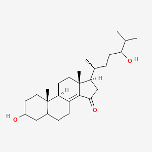(9R,10S,13R,17R)-3-hydroxy-17-[(2R)-5-hydroxy-6-methylheptan-2-yl]-10,13-dimethyl-1,2,3,4,5,6,7,9,11,12,16,17-dodecahydrocyclopenta[a]phenanthren-15-one
