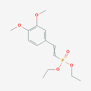 molecular formula C14H21O5P B12577626 Diethyl [2-(3,4-dimethoxyphenyl)ethenyl]phosphonate CAS No. 321558-46-7