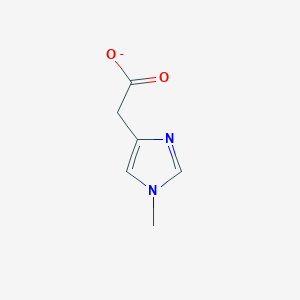 molecular formula C6H7N2O2- B1257763 (1-methyl-1H-imidazol-4-yl)acetate 