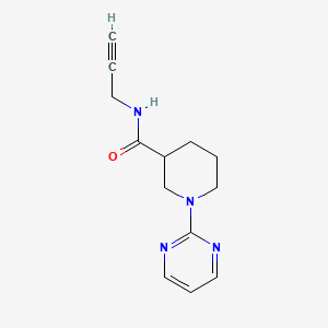 molecular formula C13H16N4O B12577644 N-(Prop-2-yn-1-yl)-1-(pyrimidin-2-yl)piperidine-3-carboxamide CAS No. 605624-33-7