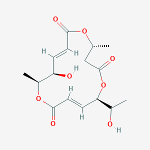 molecular formula C16H22O8 B1257766 Macrosphelide M 