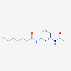 molecular formula C13H18BrN3O2 B12577685 N-(6-Acetamidopyridin-2-yl)-6-bromohexanamide CAS No. 632285-87-1