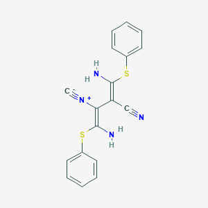 (Z,2Z)-4-amino-2-[amino(phenylsulfanyl)methylidene]-3-isocyano-4-phenylsulfanylbut-3-enenitrile