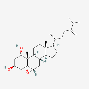 molecular formula C28H46O3 B1257776 Gibberoepoxysterol 