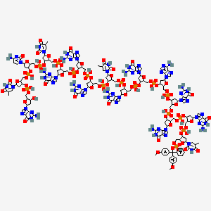 molecular formula C170H204N61O96P15 B1257777 Dimethoxytrityl-TGGGAGGTGGGTCTG 