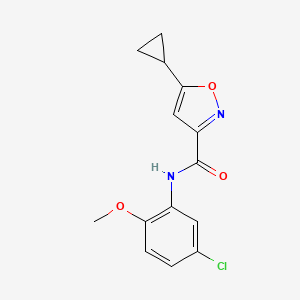 N-(5-chloro-2-methoxyphenyl)-5-cyclopropyl-3-isoxazolecarboxamide