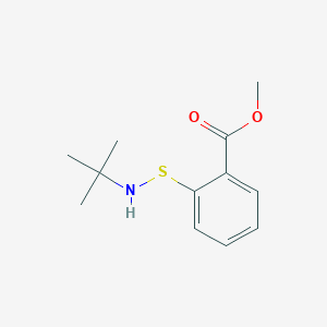 molecular formula C12H17NO2S B12577845 Methyl 2-[(tert-butylamino)sulfanyl]benzoate CAS No. 444993-99-1