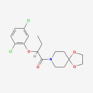 2-(2,5-Dichlorophenoxy)-1-(1,4-dioxa-8-azaspiro[4.5]decan-8-yl)-1-butanone