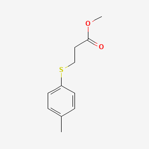 molecular formula C11H14O2S B12577873 Propanoic acid, 3-[(4-methylphenyl)thio]-, methyl ester CAS No. 197247-43-1