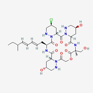 molecular formula C32H49ClN8O10 B1257789 Piperazimycin C 