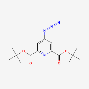 molecular formula C15H20N4O4 B12577922 Di-tert-butyl 4-azidopyridine-2,6-dicarboxylate CAS No. 638128-20-8