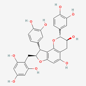 molecular formula C30H26O11 B1257794 Gambiriin B1 