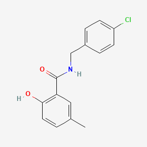 molecular formula C15H14ClNO2 B12577967 N-[(4-Chlorophenyl)methyl]-2-hydroxy-5-methylbenzamide CAS No. 610320-54-2