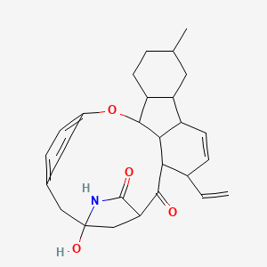 2,5-Etheno-7,10-methano-6H-fluoreno[9,1-bc]-1,8-oxaazacyclotetradecine-9,11(10H,12H)-dione, 12-ethenyl-7,8,11a,14a,14b,15,16,17,18,18a,18b,18c-dodecahydro-7-hydroxy-16-methyl-