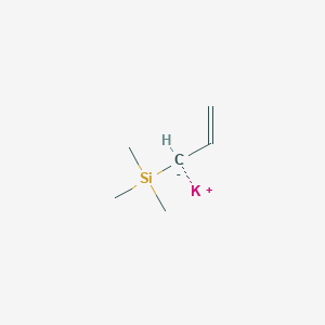 molecular formula C6H13KSi B12577989 potassium;trimethyl(prop-2-enyl)silane CAS No. 629663-13-4