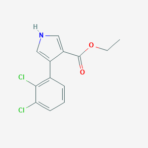 molecular formula C13H11Cl2NO2 B012578 ethyl 4-(2,3-dichlorophenyl)-1H-pyrrole-3-carboxylate CAS No. 103999-55-9