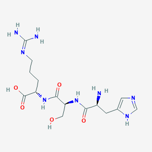 molecular formula C15H26N8O5 B12578020 His-Ser-Arg CAS No. 628339-58-2