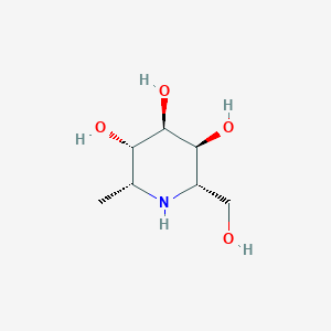 molecular formula C7H15NO4 B12578024 Epihomorhamnojirimycin CAS No. 185745-80-6