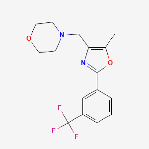 4-[[5-Methyl-2-[3-(trifluoromethyl)phenyl]-4-oxazolyl]methyl]morpholine