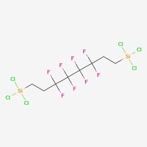 molecular formula C8H8Cl6F8Si2 B12578084 (3,3,4,4,5,5,6,6-Octafluorooctane-1,8-diyl)bis(trichlorosilane) CAS No. 193622-77-4