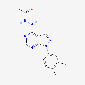 N'-[1-(3,4-dimethylphenyl)-4-pyrazolo[3,4-d]pyrimidinyl]acetohydrazide