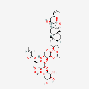 molecular formula C54H82O20 B1257833 3''-O-Acetyl-6''-O-trans-crotonylcolubrin 