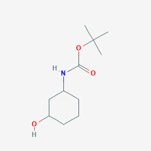 molecular formula C11H21NO3 B1257837 Tert-butyl (3-hydroxycyclohexyl)carbamate CAS No. 610302-03-9