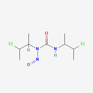 molecular formula C9H17Cl2N3O2 B1257846 1,3-Bis(3-chloro-2-butyl)-1-nitrosourea CAS No. 63548-66-3