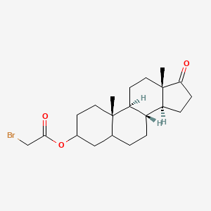 [(8R,9S,10S,13S,14S)-10,13-dimethyl-17-oxo-1,2,3,4,5,6,7,8,9,11,12,14,15,16-tetradecahydrocyclopenta[a]phenanthren-3-yl] 2-bromoacetate