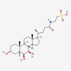 molecular formula C26H45NO7S B1257860 Tauro-beta-muricholic acid 