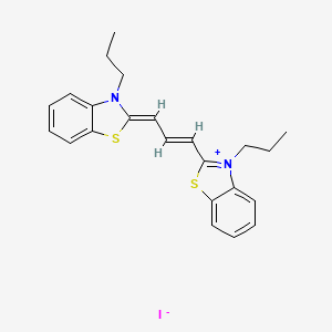 molecular formula C23H25IN2S2 B1257868 3,3'-Dipropylthiacarbocyanine iodide 