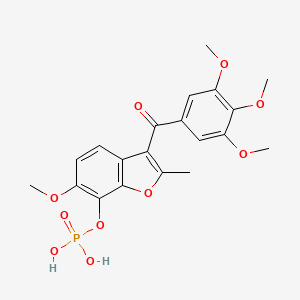 molecular formula C20H21O10P B1257870 BNC-105p free acid CAS No. 945772-45-2