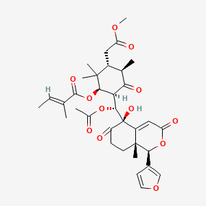 molecular formula C34H42O12 B1257876 Xylogranatin B 