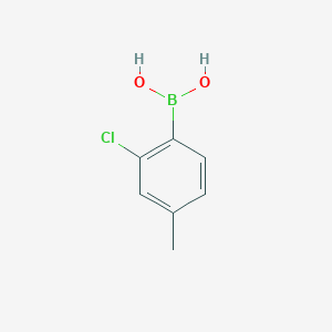 molecular formula C7H8BClO2 B125789 2-Chloro-4-methylphenylboronic acid CAS No. 145349-62-8