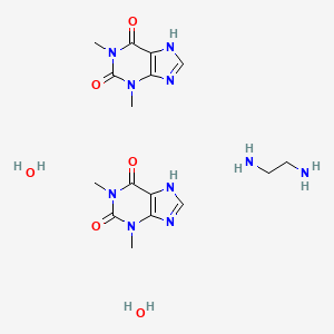 molecular formula C16H28N10O6 B1257926 Aminophylline dihydrate CAS No. 5897-66-5