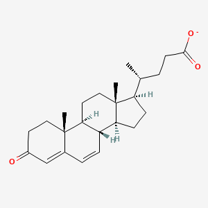 molecular formula C24H33O3- B1257927 3-Oxochola-4,6-dien-24-oate 