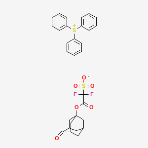 molecular formula C30H28F2O6S2 B1257929 Triphenylsulfonium 4-oxo-1-adamantyloxycarbonyldifluoromethanesulfonate 