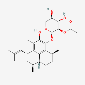 molecular formula C27H38O7 B1257936 pseudopterosin B CAS No. 104855-21-2
