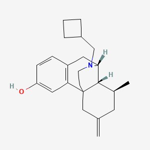 molecular formula C23H31NO B1257942 (9R,10R,11S)-17-(cyclobutylmethyl)-11-methyl-13-methylidene-17-azatetracyclo[7.5.3.01,10.02,7]heptadeca-2(7),3,5-trien-4-ol 