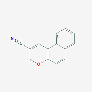 molecular formula C14H9NO B12579432 3H-Naphtho[2,1-b]pyran-2-carbonitrile CAS No. 473917-45-2