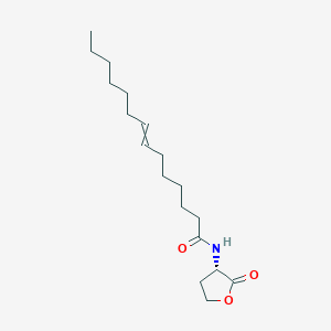 molecular formula C18H31NO3 B12579472 N-[(3S)-2-Oxooxolan-3-yl]tetradec-7-enamide 