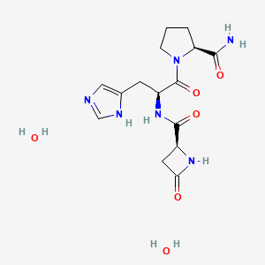 [[(s)-4-Oxo-2-azetidinyl]carbonyl]-l-histidyl-l-prolinamide dihydrate