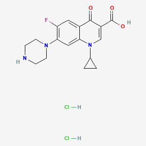 molecular formula C17H20Cl2FN3O3 B1257949 Ciprofloxacin dihydrochloride 