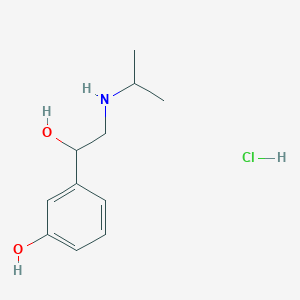 molecular formula C₁₁H₁₈ClNO₂ B125795 Metaterol Hydrochloride CAS No. 55688-38-5