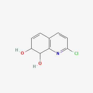 molecular formula C9H8ClNO2 B1257951 2-Chloro-7,8-dihydroquinoline-7,8-diol 