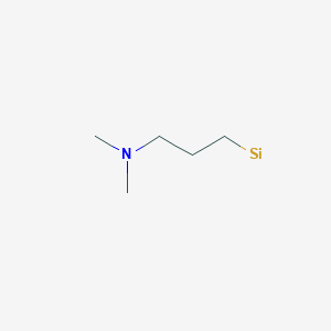 molecular formula C5H12NSi B1257953 N,N-Dimethyl-3-silylpropan-1-amine CAS No. 441053-23-2