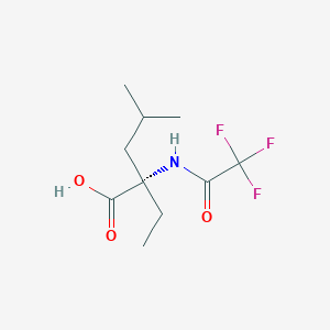 molecular formula C10H16F3NO3 B12579656 2-Ethyl-N-(trifluoroacetyl)-L-leucine CAS No. 500905-36-2