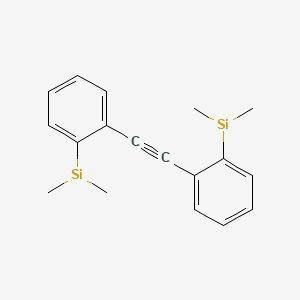 molecular formula C18H20Si2 B12579682 1,2-Bis[2-(dimethylsilyl)phenyl]ethyne CAS No. 625389-84-6