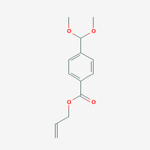 molecular formula C13H16O4 B12579683 Prop-2-en-1-yl 4-(dimethoxymethyl)benzoate CAS No. 286852-04-8
